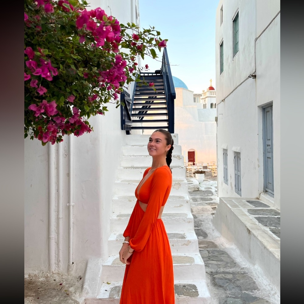 ASOS cutout maxi dress